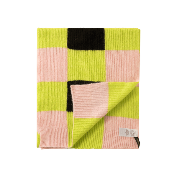 Stine Goya Orphea Scarf in Pink/Green Check