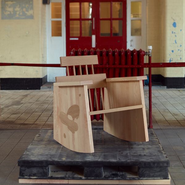 Patchwork Rocking Chair by Lewis Kemmenoe, 2025