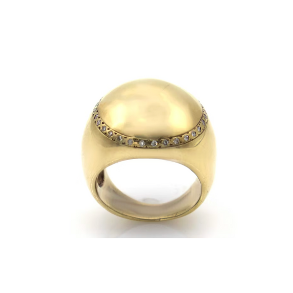 Scosha 10k Yellow Gold Diamond Bubble Ring