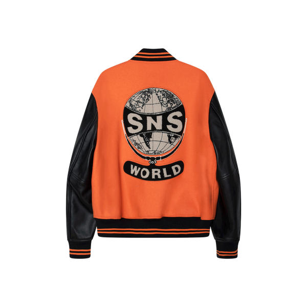 Sneakersnstuff Orange Varsity Jacket