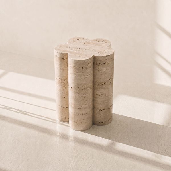 Barvinok Side Table Travertine