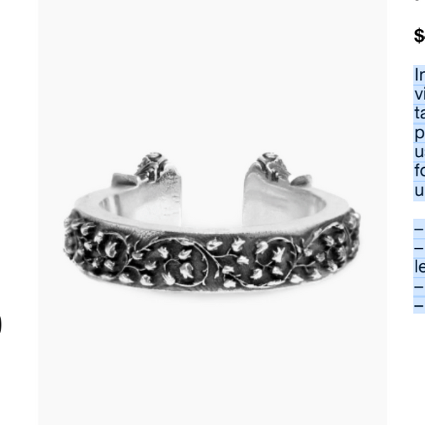 Floral Spacer Ring