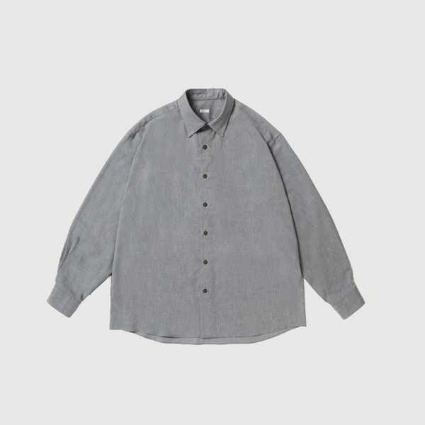 A.Presse Cotton Silk Regular Collar Shirt