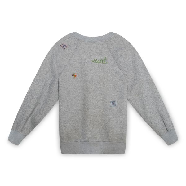 Chainstitch Sweater in Grey