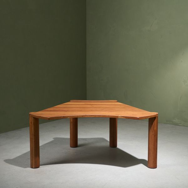 Freeform Side Table in Solid Cherry, Europe, late 1970s