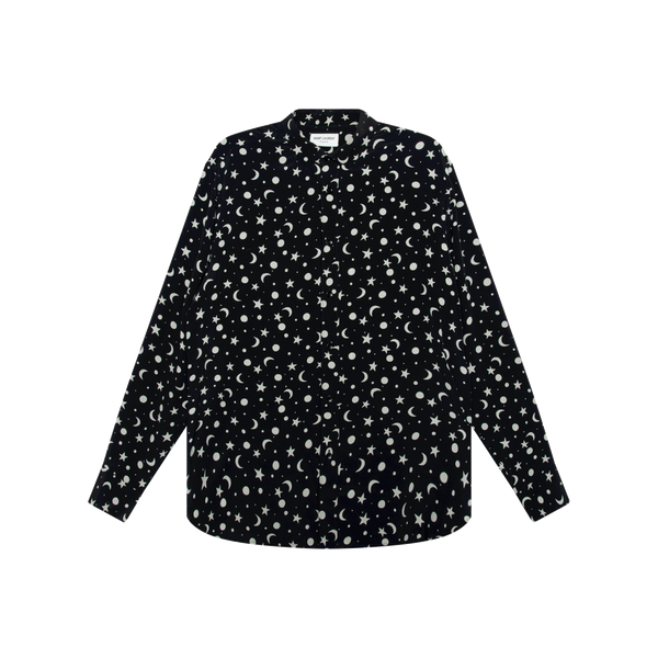 Saint Laurent Silk Galaxy Button Up 