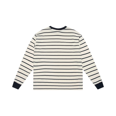 Carrots Cream and Navy Striped Wool Sweater