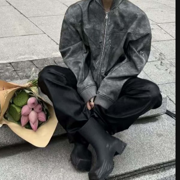 2000s Japan Leather Bomber Jacket