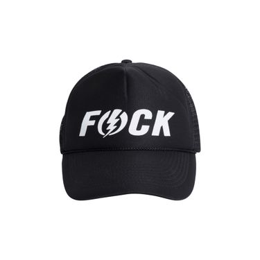 F*CK Cap with Lightning Bolt - Black