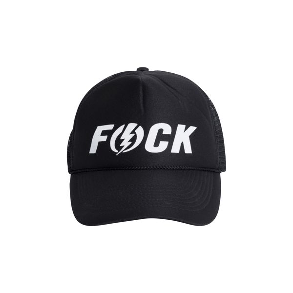 Black F*CK with Lightning Bolt Cap