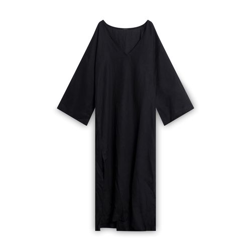 Le Petit Trou Linen Tunic/Cover-up - Black