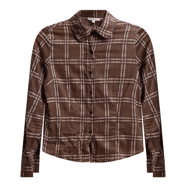 Burberry Brown Button-Down Collar Shirt