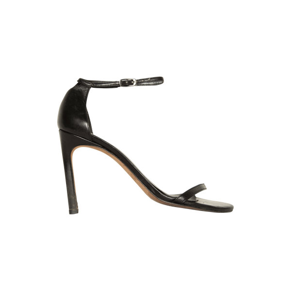 Stuart Weitzman Black Stiletto Sandal