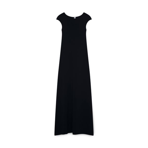 Toteme Black Cap Sleeve Dress 