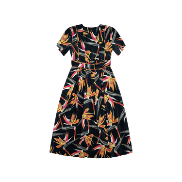 Fendi Silk Birds of Paradise Cocktail Dress