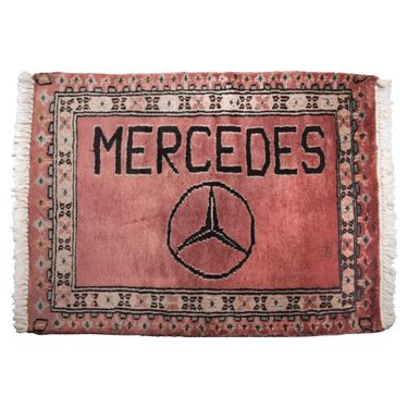 Vintage Mercedes Afghan Rug