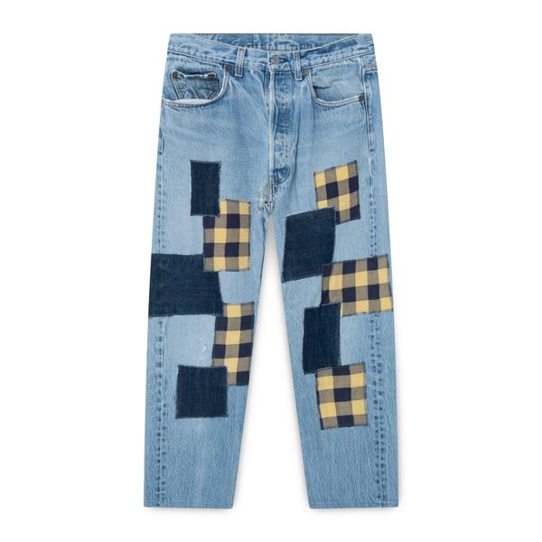 Patchwork Denim Jeans