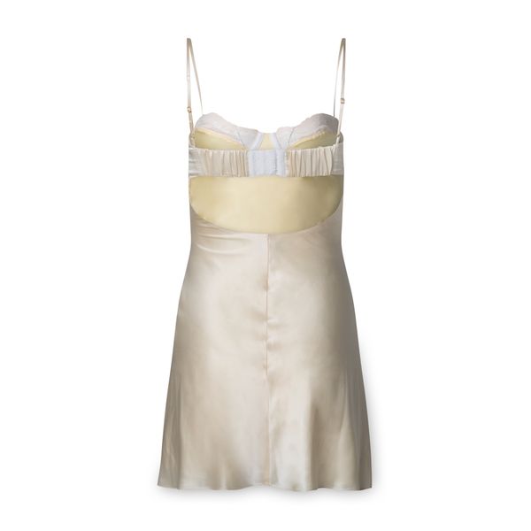 Underwire Slip Dress in Pale Yellow