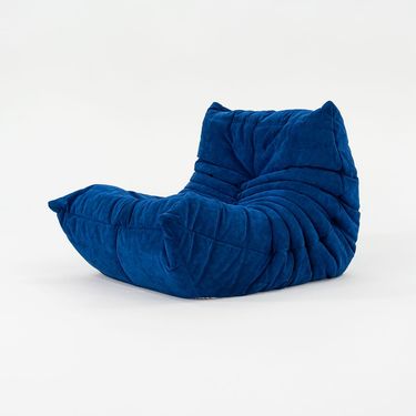 Togo Fireside Lounge Chair in Infanta Blue by Michel Ducaroy for Ligne Roset, 2023