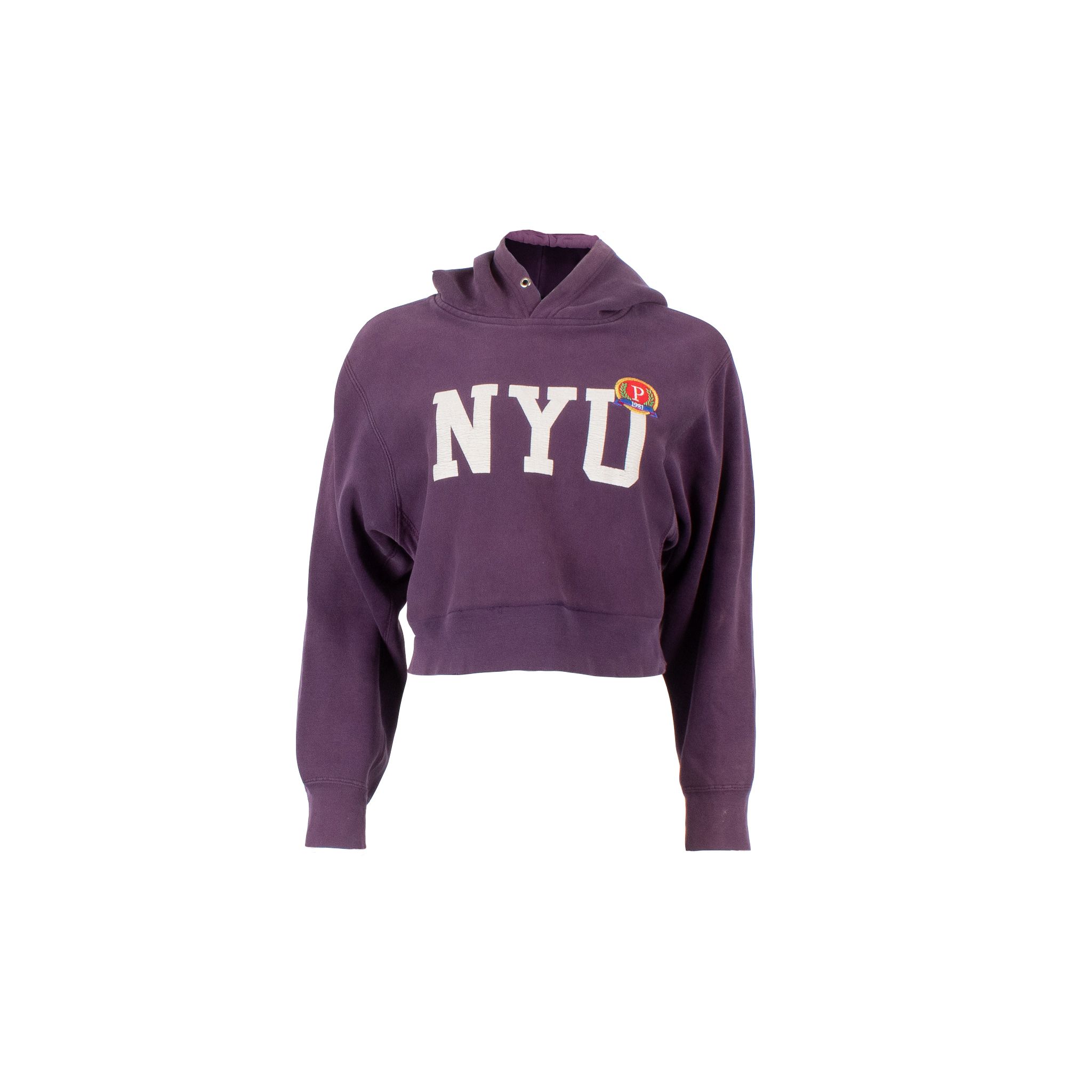 Nyu embroidered online sweatshirt