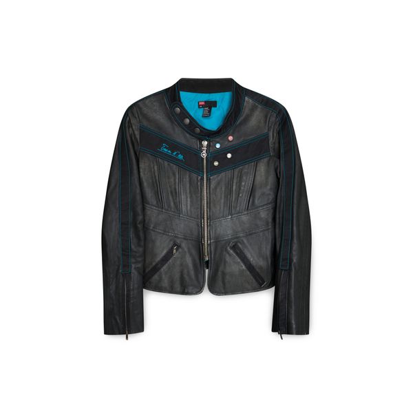 Vintage Diesel Leather Motorcycle Jacket