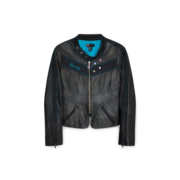 Vintage Diesel Leather Motorcycle Jacket