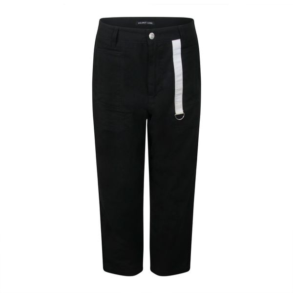 Helmut Lang Cropped Trousers with Pocket Tab