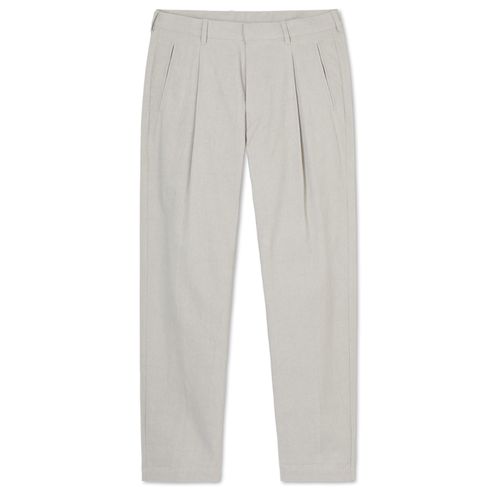 Entireworld Cotton Pleated Trousers - Stone