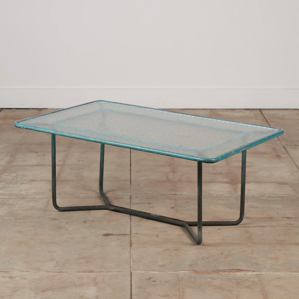 Bronze Patio Coffee Table by Walter Lamb for Brown Jordan