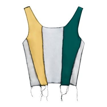 JJVintage Reworked Nike Tank in Teal/White/Yellow
