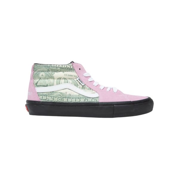 Supreme x Vans Grosso Mid in Dollar Bill Pink
