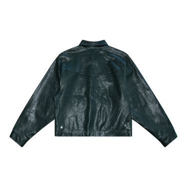 Enfants Riches Déprimés Green Signature Western Leather Jacket