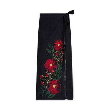 Keepstyle Floral Wrap Skirt