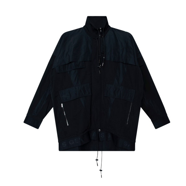 Convertible Nylon Jacket in Black