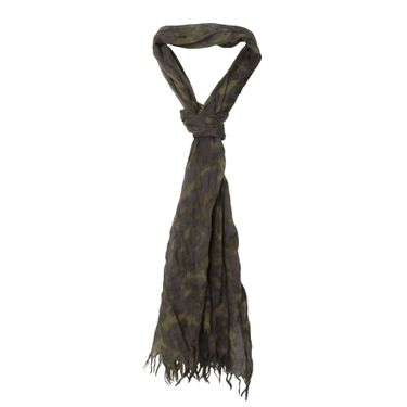 Dries Van Noten Green Patterned Cashmere Scarf