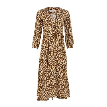 Mirae Victoria Leopard Midi Dress