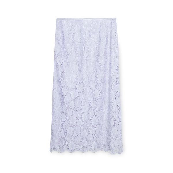 Escada Lavender Lace Maxi Skirt