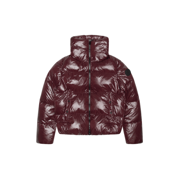 Save the Duck USA Isla Puffer in Burgundy Black