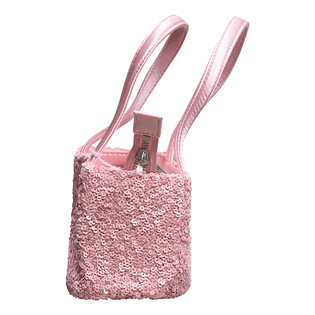 Baguette - Pink sequin and leather bag | Fendi