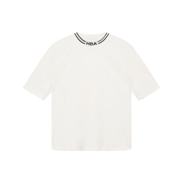 HBA White Mock Neck Shirt