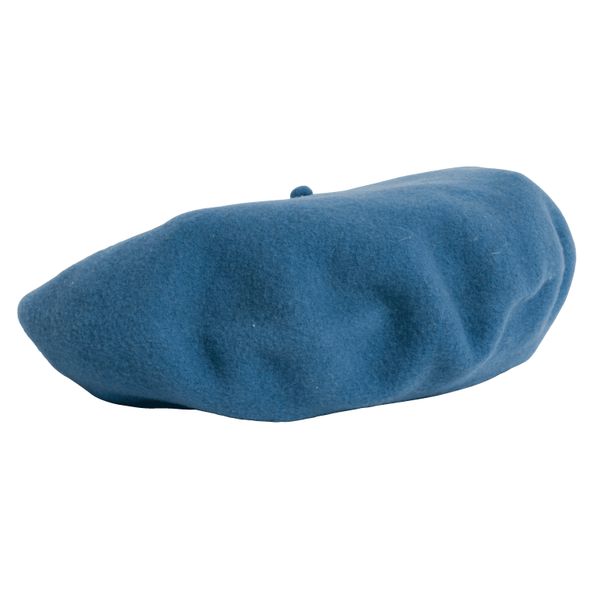 Vintage Blue Wool Beret