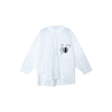 Sans Gêne x BD Layered Sleeve Shirt in White