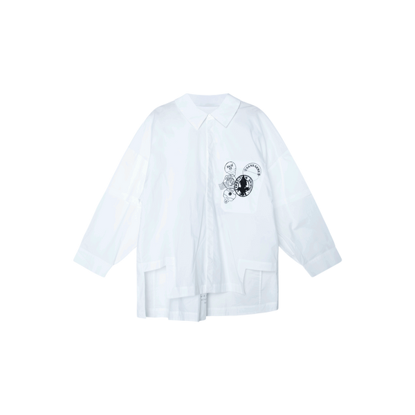 Sans Gêne x BD Layered Sleeve Shirt in White