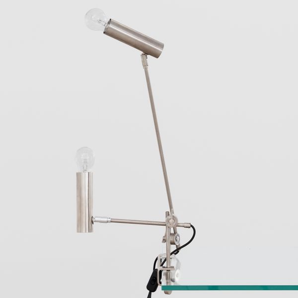 Pair of Asymmetric 1970's Clamp Lamps