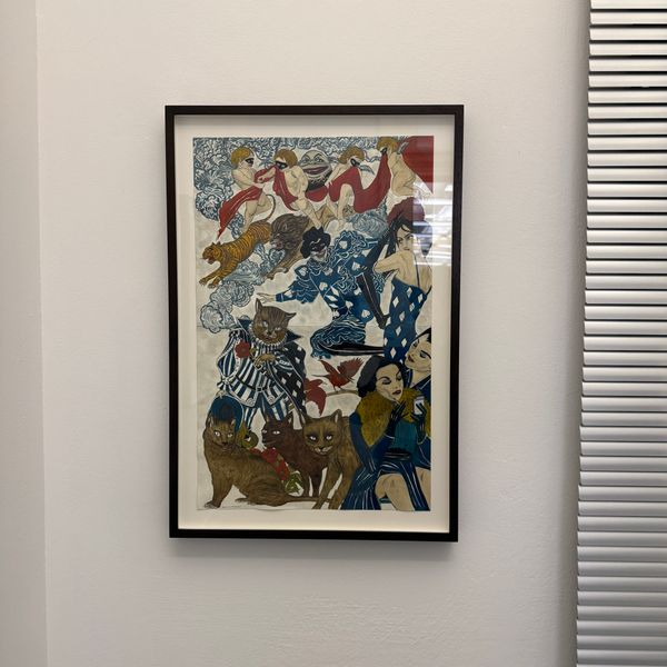 Siehe, wir lieben, wie die blumen by Marcel Dzama, 2018