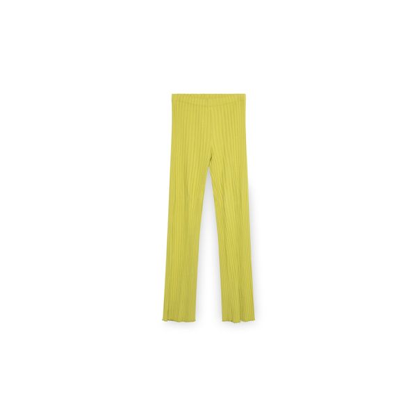 Simon Miller Chartreuse Ribbed Pants