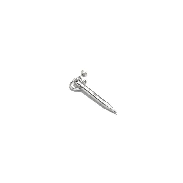 Large Nail Hoop Earring