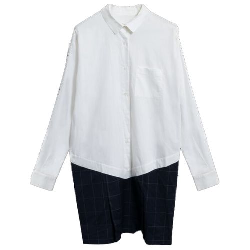 Jacquemus White and Navy Button Down Tunic