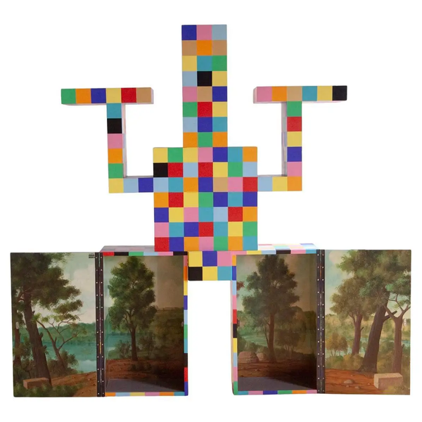 Studio Alchimia 'Philosophers Cabinet' designed by Alessandro Guerrerio, 1992