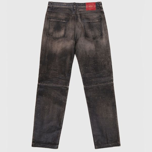 Rub Off Leather Jean
